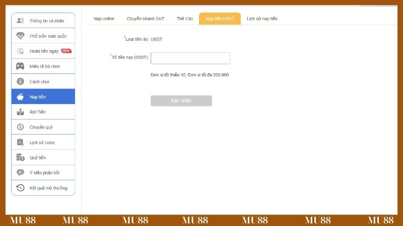 Thanh toán qua USDT